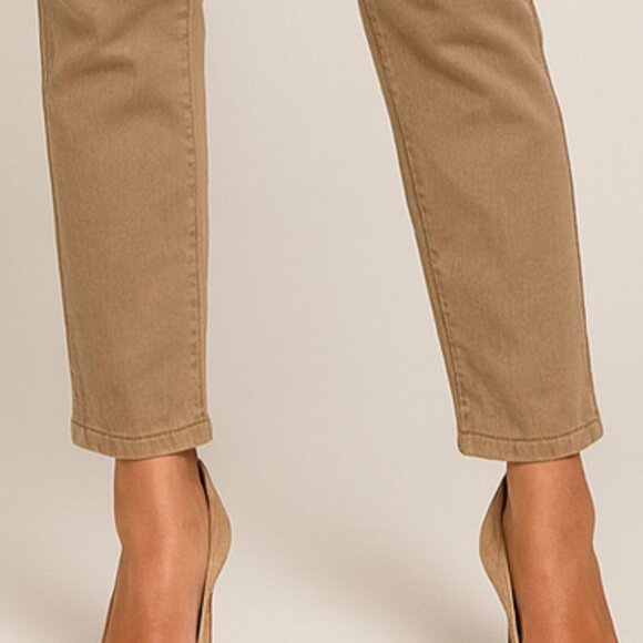 NWOT 1822 Very Soft Olive Green Khaki Denim Stretchy Mid Rise Jeans Pants - Picture 4 of 8